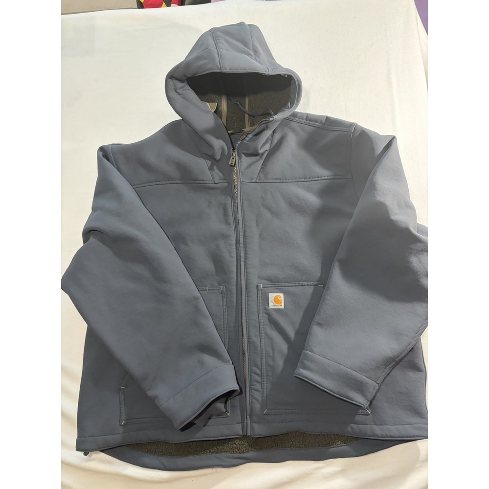Carhartt Super‎ Dux Sherpa Lined Hooded Jacket Mens 2XL Gray Rain Defender